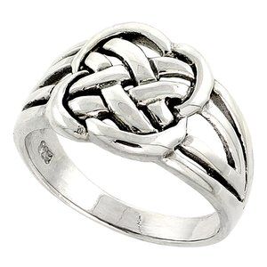 Sterling Silver Celtic Knot Ring men's Ring 9-14